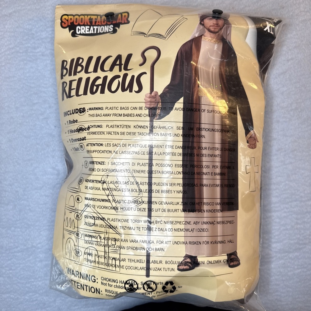 NWT Spooktacular Creations Biblical Religious Men's Costume XL